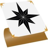 Tink Kendinden Yapışkanlı Altın Yıldız Desenli Pvc Karo 30X30 cm - (11 ADET) 1 m2