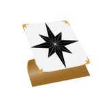Tink Kendinden Yapışkanlı Altın Yıldız Desenli Pvc Karo 30X30 cm - (4 ADET) 0,36 m2