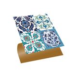 Tink Kendinden Yapışkanlı Banyo Mutfak Kaplama Çini 010 Karma Desenli Pvc Karo 30X30 cm (11 Adet) 1m2