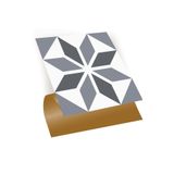 Tink Kendinden Yapışkanlı Banyo Mutfak Kaplama Geometrik 01 Desenli Pvc Karo 30X30 cm (56 Adet) 5m2