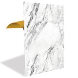 Tink Kendinden Yapışkanlı Beyaz Mermer Desenli PVC Panel, Yapışkanlı Yer Zemin Kaplama, Duvar Kaplama, Fayans Çıkartması 41x62 cm (4 Adet / 1 m²)