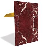 Tink Kendinden Yapışkanlı Bordo Mermer Desenli PVC Panel 41x62 cm 4 Adet / 1 m²