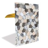 Tink Kendinden Yapışkanlı Çatlak Mermer Desenli Pvc Panel, Yapışkanlı Yer Zemin Kaplama, Duvar Kaplama, Fayans Çıkartması 41x62 cm (4 Adet / 1 m²)