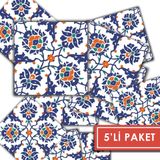 Tink Kendinden Yapışkanlı Çini Desenli Pvc Karo 20X20 cm 5’li Paket