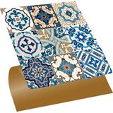 Tink Kendinden Yapışkanlı Etnik Karo Desenli Pvc Karo 30 x 30 cm (33 Adet) 3m2