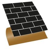 Tink Kendinden Yapışkanlı Fayans Çıkartması, Duvar Zemin Kaplama, Fayans Kaplama Siyah Metro Desenli PVC Karo 30x30 cm (4 Adet / 0,36 m²)