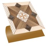 Tink Kendinden Yapışkanlı Fayans Çıkartması, Zemin Duvar Kaplama, Yapışkanlı Fayans Kaplama PVC Karo Ahşap 003 Desenli 30x30 cm (4 Adet / 0,36 m²)