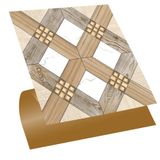 Tink Kendinden Yapışkanlı Fayans Çıkartması, Zemin Duvar Kaplama, Yapışkanlı Fayans Kaplama PVC Karo Ahşap 016 Desenli 30x30 cm (4 Adet / 0,36 m²)