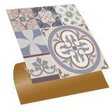 Tink Kendinden Yapışkanlı Fayans Çıkartması, Zemin Duvar Kaplama, Yapışkanlı Fayans Kaplama PVC Karo Alaska Desenli 30x30 cm (11 Adet / 1 m²)