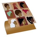 Tink Kendinden Yapışkanlı Fayans Çıkartması, Zemin Duvar Kaplama, Yapışkanlı Fayans Kaplama PVC Karo Kadın Figürleri Desenli 30x30 cm (11 Adet / 1 m²)