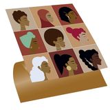 Tink Kendinden Yapışkanlı Fayans Çıkartması, Zemin Duvar Kaplama, Yapışkanlı Fayans Kaplama PVC Karo Kadın Figürleri Desenli 30x30 cm (4 Adet / 0,36 m²)