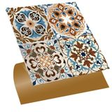 Tink Kendinden Yapışkanlı Fayans Çıkartması, Zemin Duvar Kaplama, Yapışkanlı Fayans Kaplama PVC Karo Karma Fas 010 Desenli 30x30 cm (56 Adet / 5 m²)