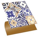 Tink Kendinden Yapışkanlı Fayans Çıkartması, Zemin Duvar Kaplama, Yapışkanlı Fayans Kaplama PVC Karo Karma Mavi Çini Desenli 30x30 cm (56 Adet / 5 m²)
