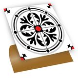 Tink Kendinden Yapışkanlı Fayans Çıkartması, Zemin Duvar Kaplama, Yapışkanlı Fayans Kaplama PVC Karo Kırmızılı Yuvarlak Solo Desenli 30x30 cm (56 ADET) 5 m²