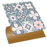 Tink Kendinden Yapışkanlı Fayans Çıkartması, Zemin Duvar Kaplama, Yapışkanlı Fayans Kaplama PVC Karo Yeşil-Pembe Desenli 30x30 cm (56 Adet / 5 m²)