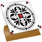 Tink Kendinden Yapışkanlı Fayans Kaplama Kırmızılı Yuvarlak Solo Desenli Pvc Karo 30X30 cm (4 Adet) 0,36M² - 30 x 30 - Çok Renkli