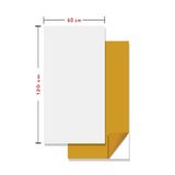 Tink Kendinden Yapışkanlı Fayans Kaplama PVC Karo Düz Beyaz Desen 60x120 Cm (5 m2 (7Adet))