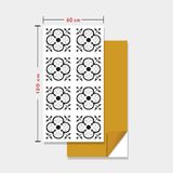 Tink Kendinden Yapışkanlı Fayans Kaplama Pvc Karo Solo Fas Desen 60X120 cm (7 Adet ) 5 M2