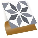 Tink Kendinden Yapışkanlı Geometrik 01 Desenli PVC Karo 30x30 cm 4 Adet / 0,36 m²