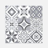 Tink Kendinden Yapışkanlı Geometrik 019 Desenli Pvc Karo 30X30 cm 4'lü 0,36 M2