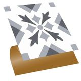 Tink Kendinden Yapışkanlı Geometrik 05 Desenli PVC Karo, Fayans Çıkartması, Yapışkanlı Fayans Çıkartması, Zemin Duvar Kaplama 30x30 cm (11 Adet / 1 m²)