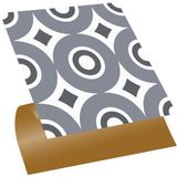 Tink Kendinden Yapışkanlı Geometrik 06 Desenli Pvc Karo 30X30 cm (4 Adet) 0,36 M2