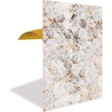 Tink Kendinden Yapışkanlı Gold Petek Mermer Desenli Pvc Panel 41 x 62 cm (12 Adet) 3 M²