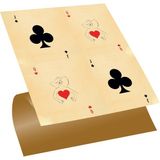 Tink Kendinden Yapışkanlı Iskambil Kız Desenli Pvc Karo 30X30 cm 4'lü 0,36 M2
