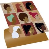 Tink Kendinden Yapışkanlı Kadın Figürleri Desenli Pvc Karo 30X30 cm (4 Adet) 0,36 M2