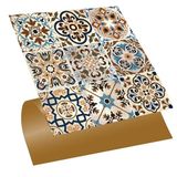 Tink Kendinden Yapışkanlı Karma Fas 019 Desenli PVC Karo, Yapışkanlı Fayans Kaplama, Fayans Çıkartması, Zemin Duvar Karosu 30X30 cm (11 Adet / 1 m²)