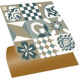 Tink Kendinden Yapışkanlı Karma Kahve Desenli Pvc Karo 30X30 cm (4 Adet) 0,36 M2