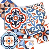 Tink KENDİNDEN YAPIŞKANLI KARMA MEKSİKA DESENLİ PVC KARO 20X20 CM 6'LI PAKET