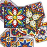 Tink Kendinden Yapışkanlı Karnaval Desenli Pvc Karo 15 x 15 cm 10'lu Paket