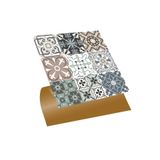 Tink Kendinden Yapışkanlı Kimono Desenli Pvc Karo 30X30 cm (4 Adet) 0,36 M2