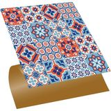Tink Kendinden Yapışkanlı Kontrast 4'lü Karo Desenli Pvc Karo 30X30 cm (33 Adet) 3 M2