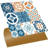 Tink Kendinden Yapışkanlı Kontrast Desenli Pvc Karo 30X30 cm (56 Adet) 5m2