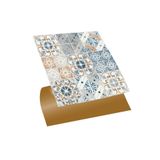 TİNK Kendinden Yapışkanlı Mavi Fas 4 Desenli Pvc Karo 30x30 Cm (33 Adet) 3m2