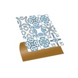 Tink Kendinden Yapışkanlı Mavi Kabuki Desenli Pvc Karo 30x30 cm 4 Adet 0,36 M2