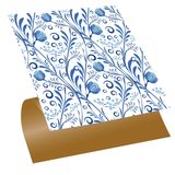 Tink Kendinden Yapışkanlı Mavi Sarmaşık Desenli PVC Karo 30x30 cm 11 Adet / 1 m²