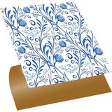 Tink Kendinden Yapışkanlı Mavi Sarmaşık Desenli Pvc Karo 30X30 cm (4 Adet) 0,36 M2