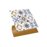 Tink Kendinden Yapışkanlı Mavi Yıldız 9'lu Desenli Pvc Karo 30X30 cm (11 Adet) 1m2