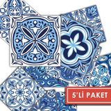 Tink Kendinden Yapışkanlı Mavilim Desenli Pvc Karo 20X20 cm 5’li Paket