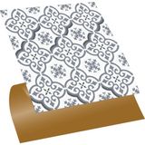Tink Kendinden Yapışkanlı Mutfak Banyo Kaplama Geometrik 045 Desenli Pvc Karo 30x30 cm 11 Adet 1m2