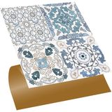 Tink Kendinden Yapışkanlı Mutfak Banyo Kaplama Retro 010 Desenli Pvc Karo 30x30 cm 11 Adet 1m2