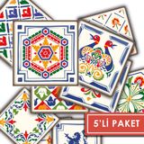 Tink Kendinden Yapışkanlı Oyun Desenli Pvc Karo 20X20 cm 5’li Paket