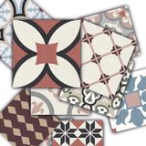 Tink Kendinden Yapışkanlı Patchwork Desenli Pvc Karo 10 x 10 cm 20'li Paket