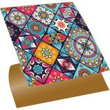 Tink Kendinden Yapışkanlı Pembe Karo Desenli Pvc Karo 30X30 cm (56 Adet) 5m2