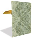 Tink Kendinden Yapışkanlı Pvc Panel, Yapışkanlı Yer Zemin Kaplama, Duvar Kaplama, Fayans Çıkartması Buzlu Yeşil-Gri Mermer Desenli 41x62 Cm (12 Adet / 3 m²)