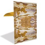 Tink Kendinden Yapışkanlı Pvc Panel, Yapışkanlı Yer Zemin Kaplama, Duvar Kaplama, Fayans Çıkartması Etnik Mermer Desenli 41x62 Cm (4 Adet / 1 m²)