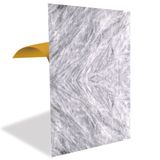 Tink Kendinden Yapışkanlı Pvc Panel, Yapışkanlı Yer Zemin Kaplama, Duvar Kaplama, Fayans Çıkartması Gri Mermer Desenli 41x62 Cm (4 Adet / 1 m²)